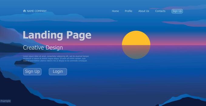 Landing Page for Organic food